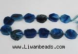 CAG7400 15.5 inches 25*25mm - 30*35mm freeform dragon veins agate beads