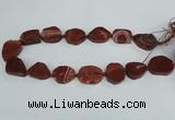 CAG7408 15.5 inches 20*25mm - 25*30mm freeform dragon veins agate beads