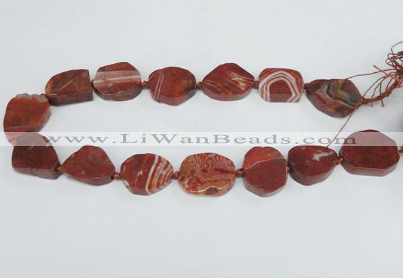 CAG7408 15.5 inches 20*25mm - 25*30mm freeform dragon veins agate beads