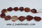 CAG7409 15.5 inches 25*30mm - 30*38mm freeform dragon veins agate beads