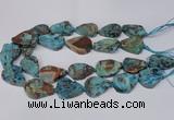 CAG7434 15.5 inches 20*30mm - 25*35mm freeform ocean agate beads