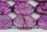 CAG7435 15.5 inches 20*30mm octagonal crazy lace agate beads