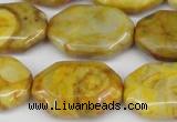 CAG7437 15.5 inches 20*30mm octagonal crazy lace agate beads