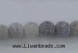 CAG7478 15.5 inches 4mm round frosted agate beads wholesale