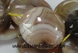 CAG779 15.5 inches 30mm flat round yellow agate gemstone beads