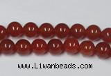 CAG7857 15.5 inches 6mm round red agate beads wholesale