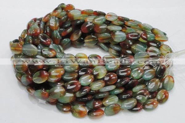 CAG795 15.5 inches 13*18mm oval rainbow agate gemstone beads