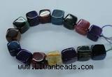 CAG8530 15.5 inches 23*24mm cube dragon veins agate beads