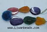 CAG8534 15.5 inches 40*45mm - 45*55mm freeform dragon veins agate beads