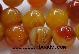 CAG863 15.5 inches 16mm round agate gemstone beads