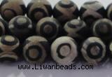 CAG8702 15.5 inches 10mm round matte tibetan agate gemstone beads