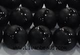 CAG8738 15.5 inches 16mm round matte tibetan agate gemstone beads