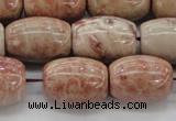 CAG8765 15.5 inches 13*18mm rice chrysanthemum agate beads