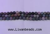 CAG8860 15.5 inches 4mm round matte india agate beads