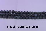 CAG8880 15.5 inches 4mm round matte moss agate beads