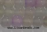 CAG8931 15.5 inches 6mm round matte colorful agate beads wholesale