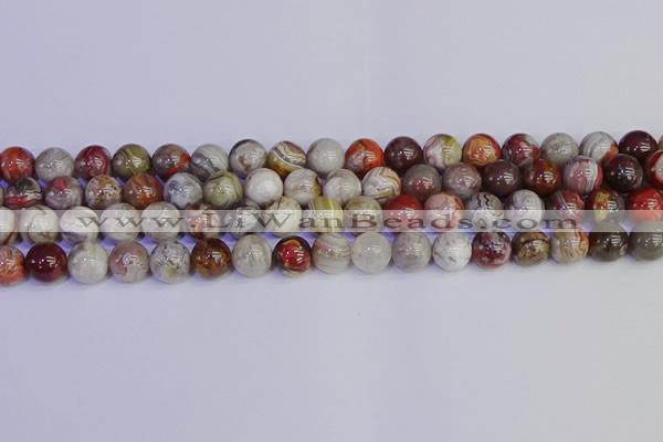 CAG9113 15.5 inches 10mm round Mexican crazy lace agate beads