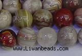 CAG9114 15.5 inches 12mm round Mexican crazy lace agate beads