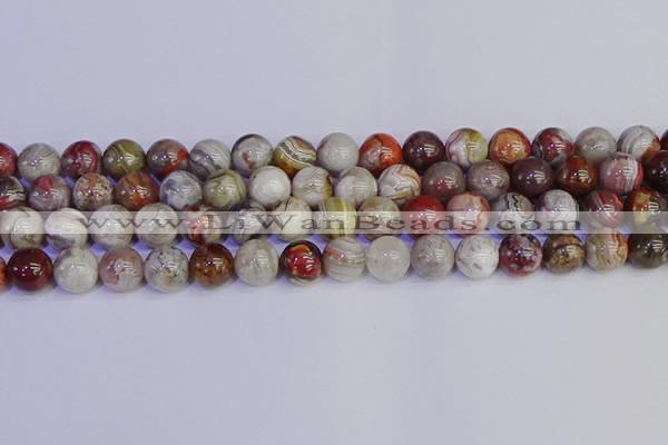 CAG9114 15.5 inches 12mm round Mexican crazy lace agate beads