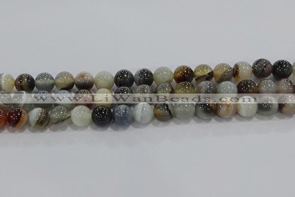 CAG9151 15.5 inches 12mm round line agate beads wholesale