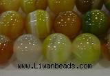 CAG9166 15.5 inches 12mm round line agate beads wholesale