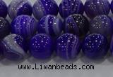 CAG9171 15.5 inches 8mm round line agate beads wholesale