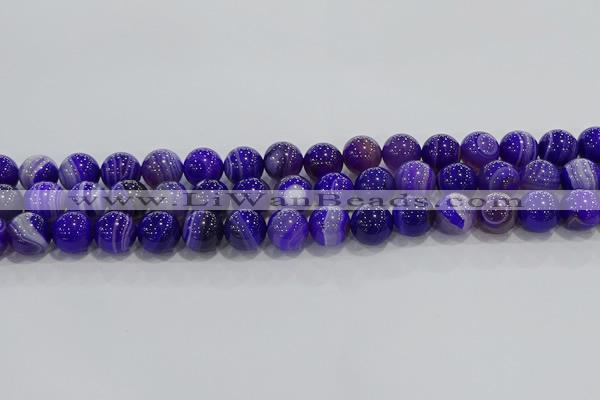 CAG9172 15.5 inches 10mm round line agate beads wholesale