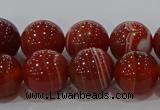 CAG9179 15.5 inches 10mm round line agate beads wholesale