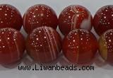 CAG9181 15.5 inches 14mm round line agate beads wholesale