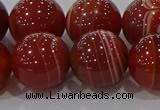 CAG9182 15.5 inches 16mm round line agate beads wholesale