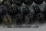 CAG9187 15.5 inches 10mm round line agate beads wholesale