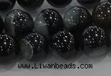 CAG9188 15.5 inches 12mm round line agate beads wholesale