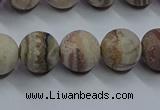 CAG9293 15.5 inches 10mm round matte Mexican crazy lace agate beads