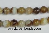 CAG937 16 inches 8mm round madagascar agate gemstone beads