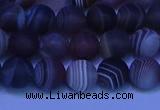 CAG9372 15.5 inches 8mm round matte botswana agate beads