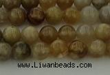 CAG9401 15.5 inches 6mm round ocean fossil agate beads wholesale