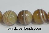 CAG941 16 inches 16mm round madagascar agate gemstone beads