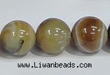 CAG942 16 inches 18mm round madagascar agate gemstone beads