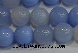 CAG9447 15.5 inches 8mm round blue agate beads wholesale