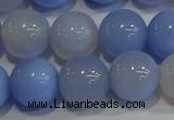 CAG9448 15.5 inches 10mm round blue agate beads wholesale