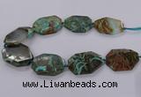 CAG9531 15.5 inches 35*45mm - 40*50mm freeform ocean agate beads