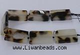 CAG9535 15.5 inches 35*55mm rectangle grey agate gemstone beads