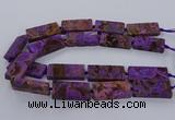 CAG9556 15.5 inches 20*40mm - 20*45mm rectangle ocean agate beads