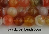 CAG9562 15.5 inches 8mm round red botswana agate gemstone beads