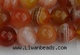 CAG9563 15.5 inches 10mm round red botswana agate gemstone beads