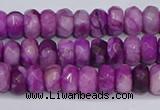 CAG9572 15.5 inches 4*6mm faceted rondelle crazy lace agate beads