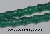 CAG959 15.5 inches 9*11mm vase-shaped green agate gemstone beads