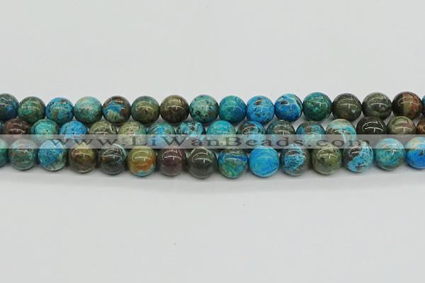 CAG9603 15.5 inches 12mm round ocean agate gemstone beads wholesale