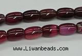 CAG9623 15.5 inches 8*12mm drum dragon veins agate beads wholesale