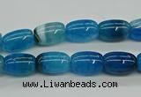 CAG9624 15.5 inches 8*12mm drum dragon veins agate beads wholesale